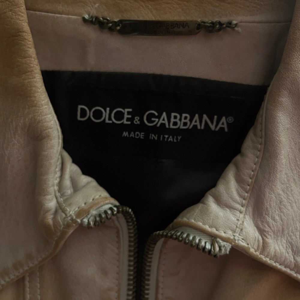 dolce & gabbana 2000s leather jacket available on A.N.G.E.L.O. Vintage