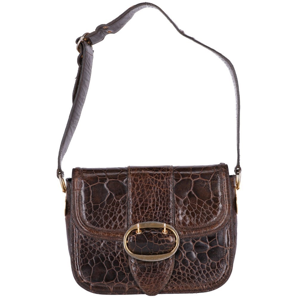 Angelo Vintage Cult A.n.g.e.l.o. Vintage Cult Borsa Anni '60 – borsa vintage Eccellente, Cammello, Vitello Tamburato